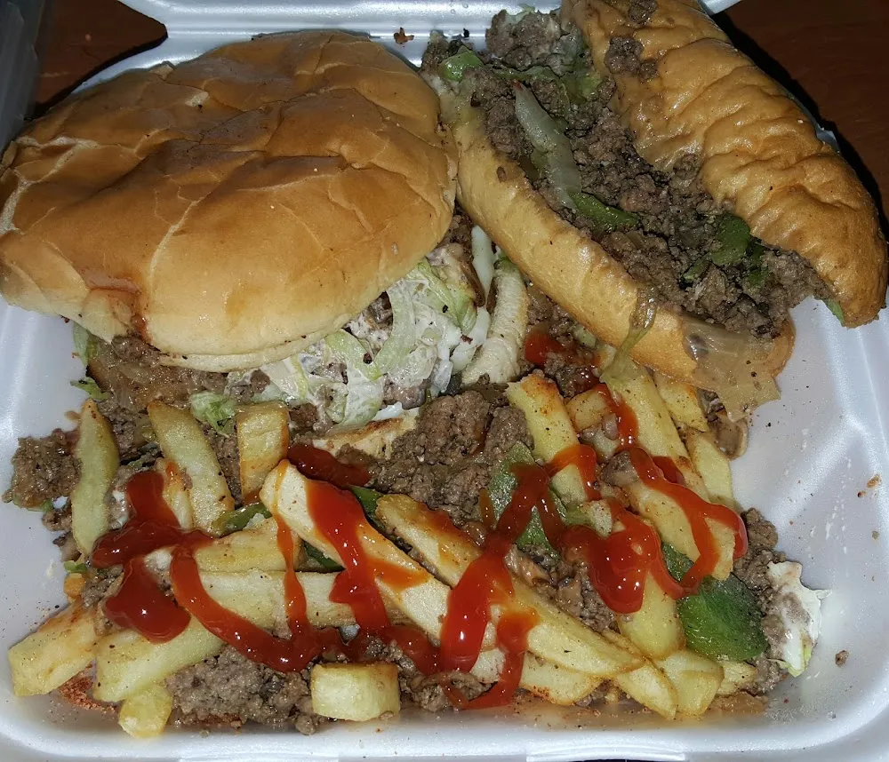 Steak Burger w Fries